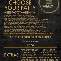 The New Oak Menu
