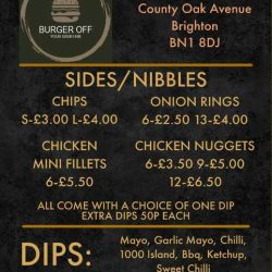 The New Oak Menu